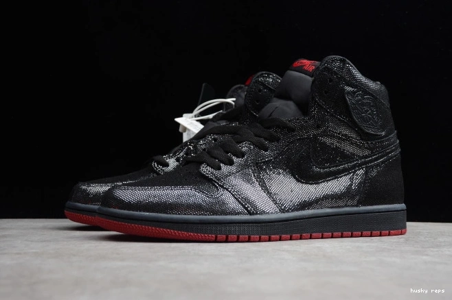 Rep Husky Retro 1 OG Black Red DC7071-001 Gym High Jordan Air 0803
